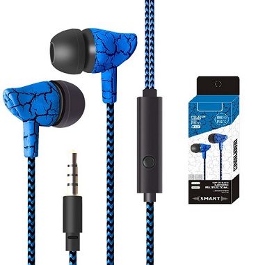 LP-ES9 Colorful Sport earphones In-ear Headphones stereo Wired Headset With MIC